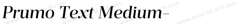 Prumo Text Medium字体转换